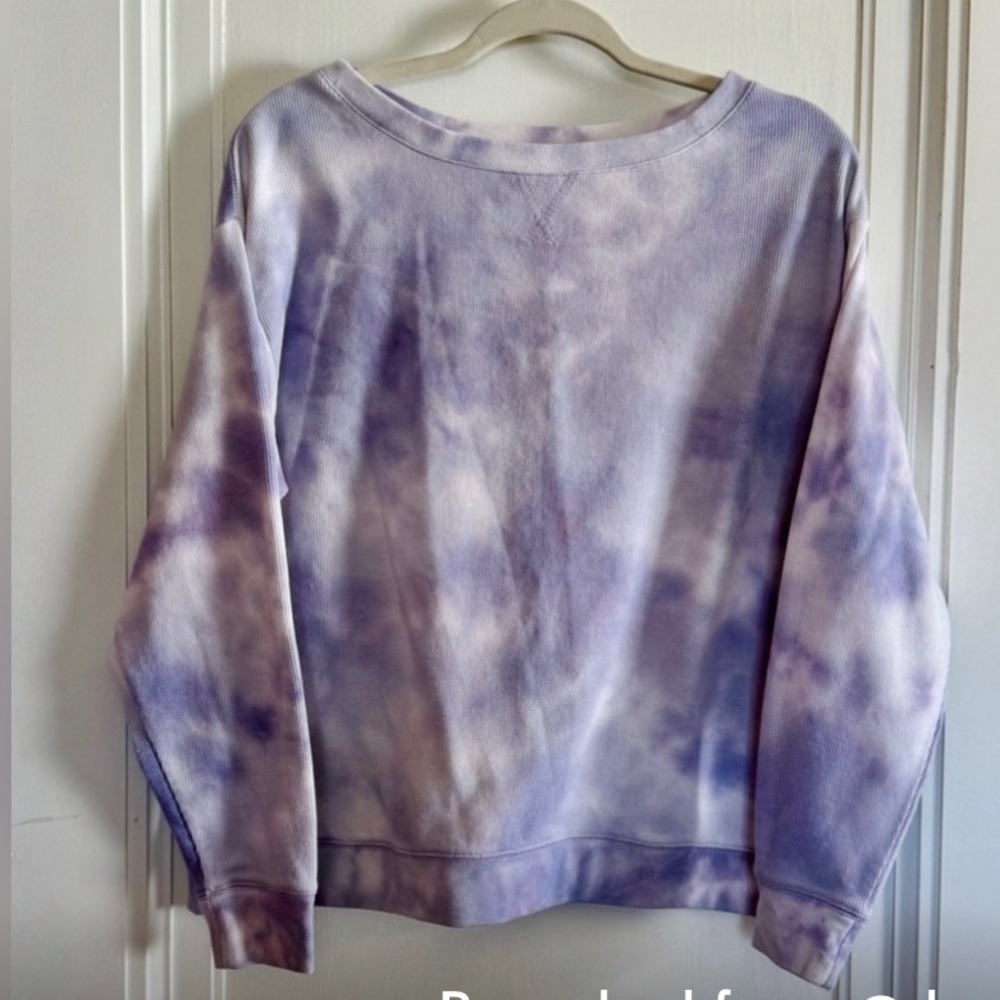 Splendid Tie-Dye Purple Sweatshirt - Picture 2 of 9